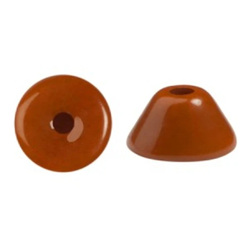 4x2mm Glass beads Konos® by Puca® - Frost Caramel x10g