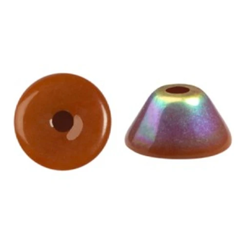 4x2mm Glass beads Konos® by Puca® - Frost Caramel AB x10g