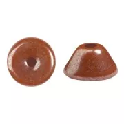 4x2mm Glass beads Konos® by Puca® - Frost Caramel Luster x10g