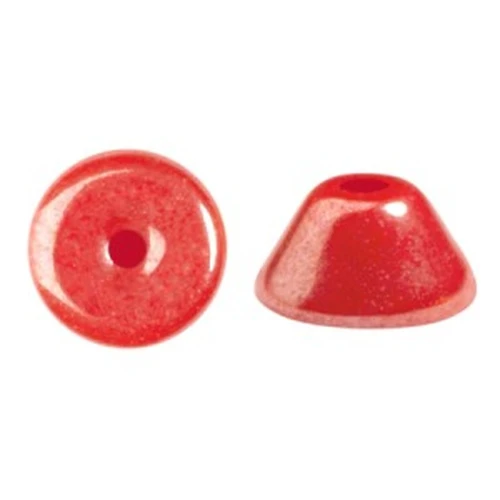 4x2mm Glass beads Konos® by Puca® - Frost Cherry Luster x10g