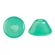 4x2mm Glass beads Konos® by Puca® - Frost Jade x10g