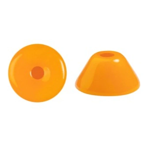 4x2mm Glass beads Konos® by Puca® - Frost Tangerine x10g