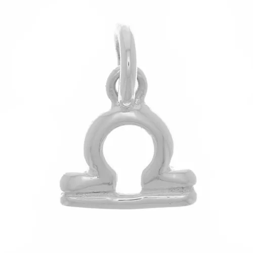 10.5x10mm 925 Sterling Silver Charm astrological sign - Libra x1