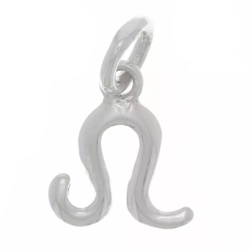 10.5x10mm 925 Sterling Silver Charm astrological sign - Leo x1