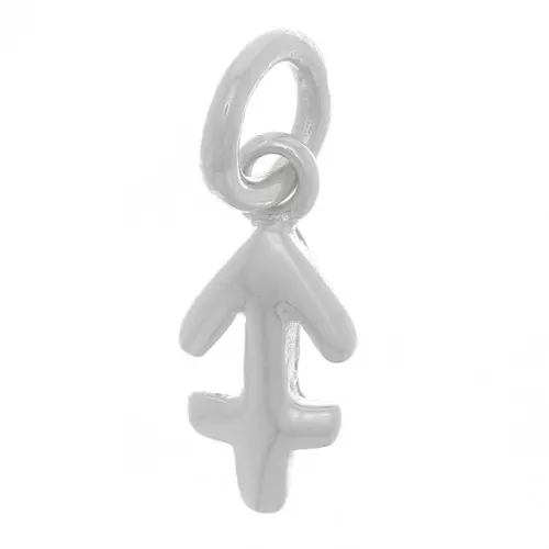 10.5x10mm 925 Sterling Silver Charm astrological sign - Sagittarius x1