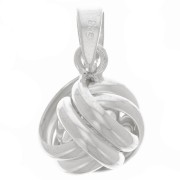 11mm 925 Sterling Silver Love Knot Pendant x1