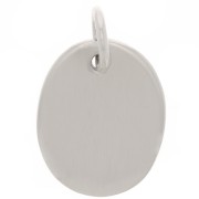 15x12mm 925 Sterling Silver Oval Charm x1|raw }}
