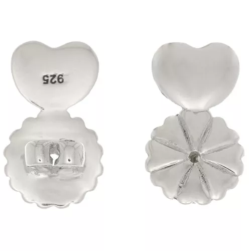 15x9mm 925 Sterling Silver earring back for ear studs x2