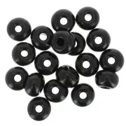 Preciosa Seed Beads 2/0 - 6 mm - Opaque Black x 20 g