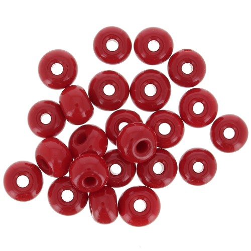 Preciosa Seed Beads 2/0 6 mm - Opaque Red x 20 g