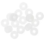 Preciosa Seed Beads 2/0 - 6 mm - Opaque Crystal AB Matte x 20 g