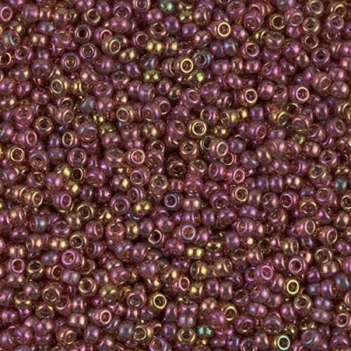 Miyuki Seed beads 11/0 0301 - Dark Topaz Rainbow Gold Luster x8g