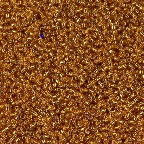 Miyuki Seed Beads 15/0 2422 - Silverlined Topaz x8g