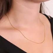 1.3mm Belcher chain choker - Gold filled x46cm