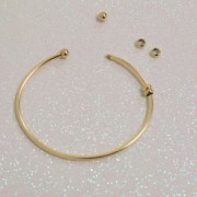 4.7mm unscrewable replacement ball for bangle bracelet - Gold filled x1