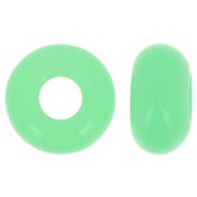 14mm Large hole Donut bead - Light Green x10|raw }}