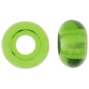 14mm Large hole Donut bead - Green x10|raw }}
