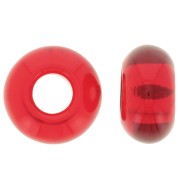 14mm Large hole Donut bead - Siam x10|raw }}