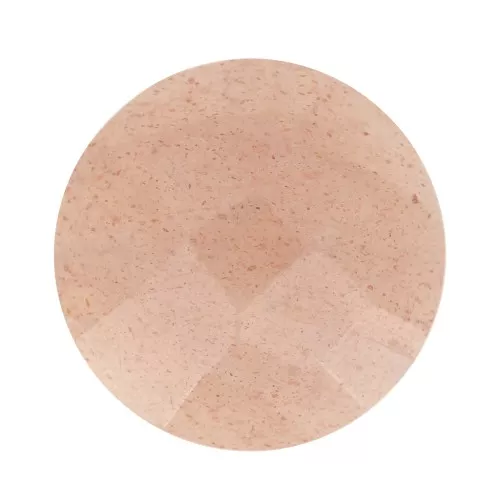 10mm Round faceted gemstone cabochon - Mix rose Moonstone x1