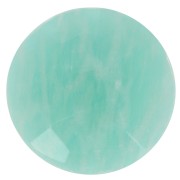 12mm Round faceted gemstone cabochon - Amazonite x1