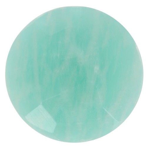 12mm Round faceted gemstone cabochon - Amazonite x1