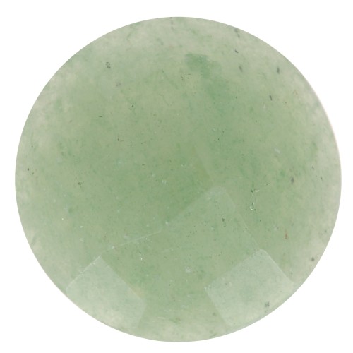 12mm Round faceted gemstone cabochon - Aventurine x1
