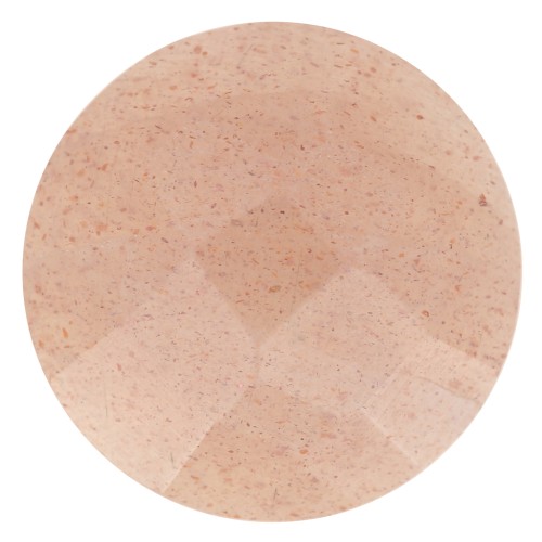 12mm Round faceted gemstone cabochon - Moonstone Mix Rose x1