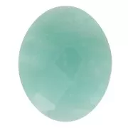 10x8mm Oval faceted gemstone cabochon - Amazonite x1