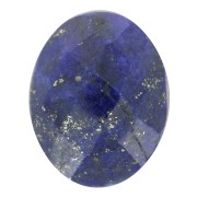 10x8mm Oval faceted gemstone cabochon - Lapis lazuli x1|raw }}