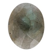 10x8mm Oval faceted gemstone cabochon - Labradorite x1