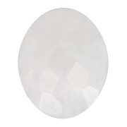 10x8mm Oval faceted gemstone cabochon - Moonstone x1