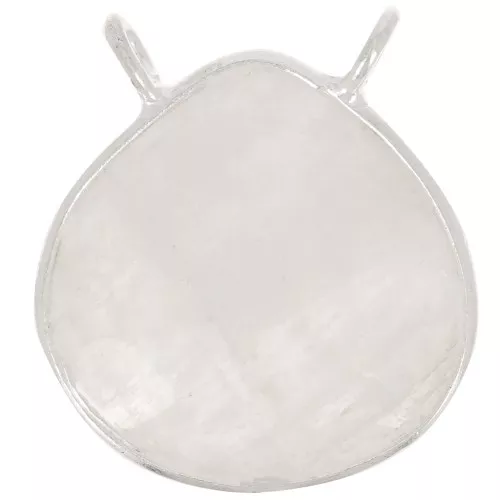 17x16mm 925 Sterling Silver faceted drop necklace Spacer - Moonstone x1