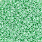 Preciosa Seed beads 11/0 2 mm - Pearly Water Green x20g