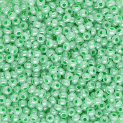 Preciosa Seed Beads 11/0 2 mm - Pearlescent Aquamarine x 20 g