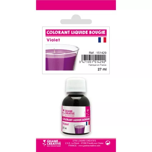 Liquid candle dye - Purple x27ml