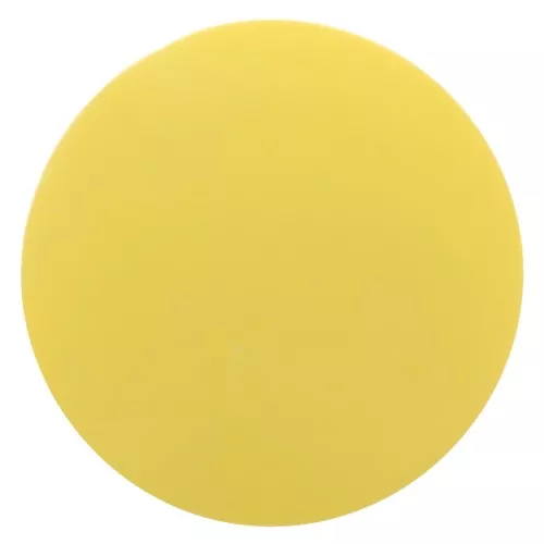 12mm Round matte effect resin cabochon - Sun Yellow x1