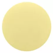 12mm Round matte effect resin cabochon - Pastel Yellow x1