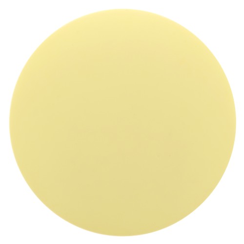 12mm Round matte effect resin cabochon - Pastel Yellow x1