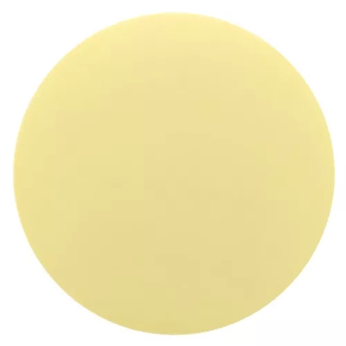 12mm Round matte effect resin cabochon - Pastel Yellow x1
