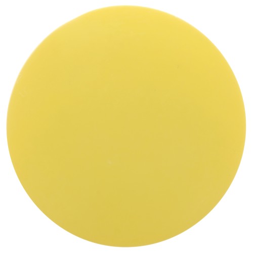 14mm Round matte effect resin cabochon - Sun Yellow x1