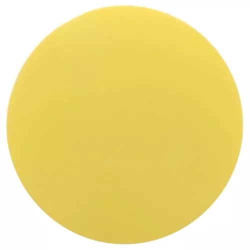 14mm Round matte effect resin cabochon - Sun Yellow x1