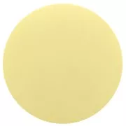 14mm Round matte effect resin cabochon - Pastel yellow x1
