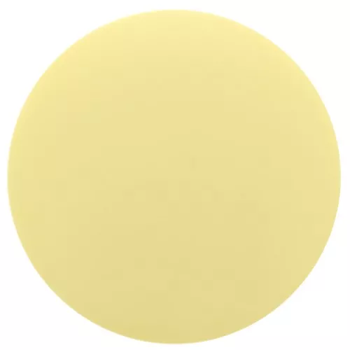 14mm Round matte effect resin cabochon - Pastel yellow x1