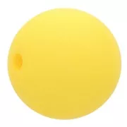 8mm Matte effect resin bead - Sun Yellow x1