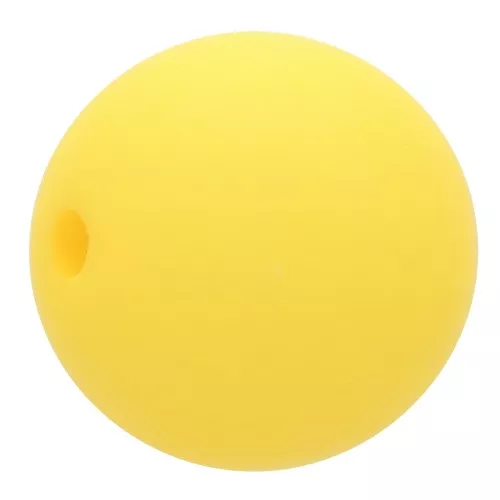 8mm Matte effect resin bead - Sun Yellow x1