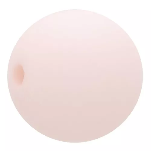 8mm Matte effect resin bead - Pastel Pink x1