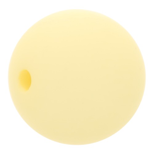 8mm Matte effect resin bead - Pastel Yellow x1