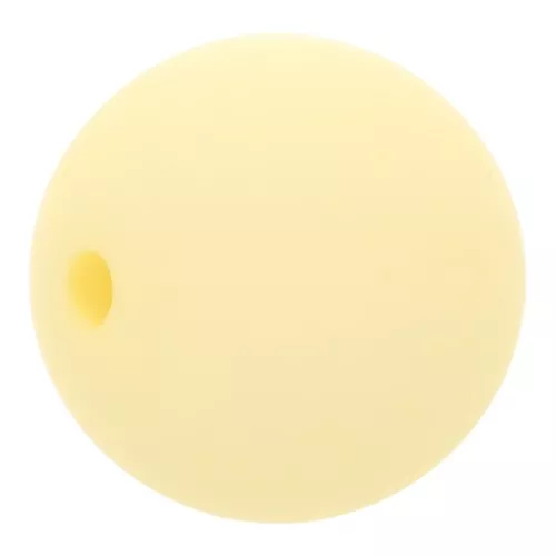 10mm Matte effect resin bead - Pastel Yellow x1