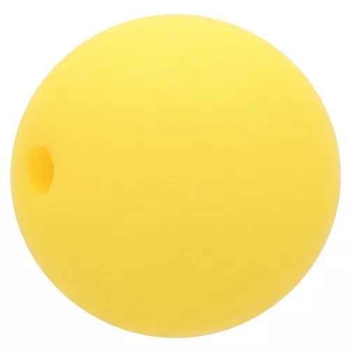 12mm Matte effect resin bead - Sun Yellowl x1