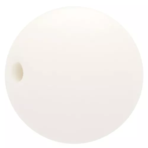 12mm Matte effect resin bead - Ivory x1